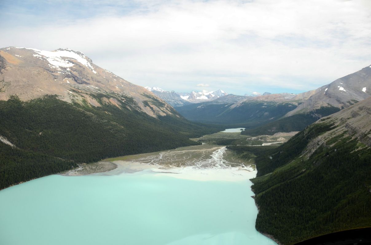 19 Berg Lake, Mumm Peak, Calumet Ridge, Calumet Peak, Adolphus Lake From Helicopter On Flight To Robson Pass